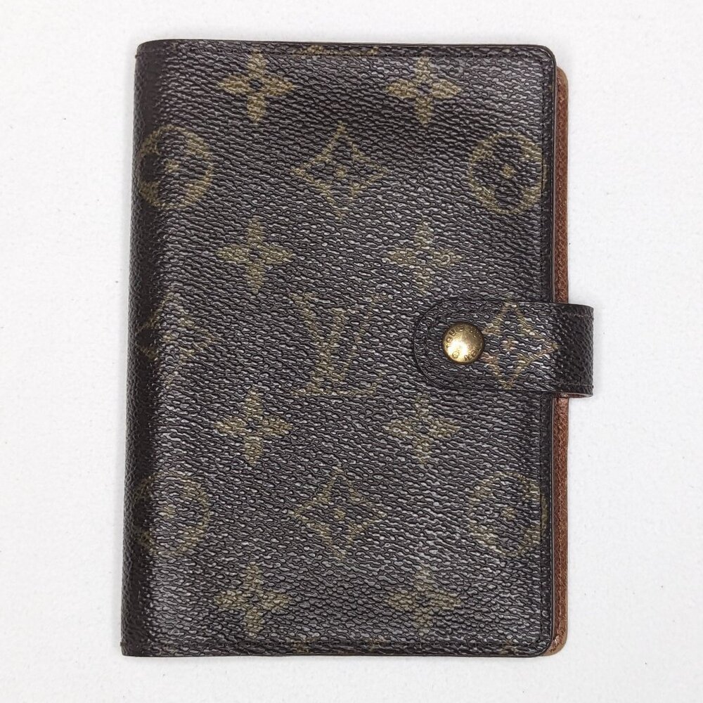 LOUIS VUITTON LV Monogram Pocket Agenda Planner Authentic Very Good Condition